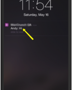iOS message - push notifications